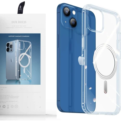 Afbeelding van Apple iPhone 14 Plus MagSafe Hoesje Kunststof Dux Ducis Hardcase/Backcover Transparant Telefoonhoesje Shockproof/Valbescherming