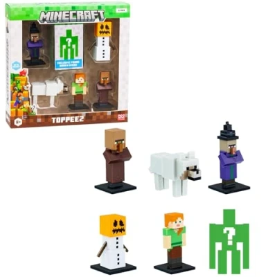 Afbeelding van Doos met 6 kleine beeldjes BANDAI Minecraft 1 mysteriebeeldje