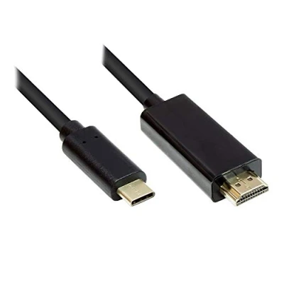 Afbeelding van Alcasa GC M0100, 1 m, HDMI Type A (Standaard), USB C, Mannelijk, Recht