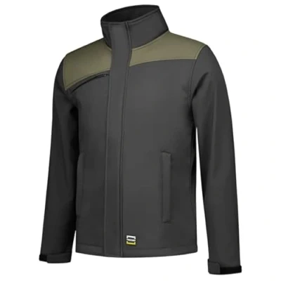 Afbeelding van Tricorp 402021 Softshell Bicolor Naden Zwart/Rood