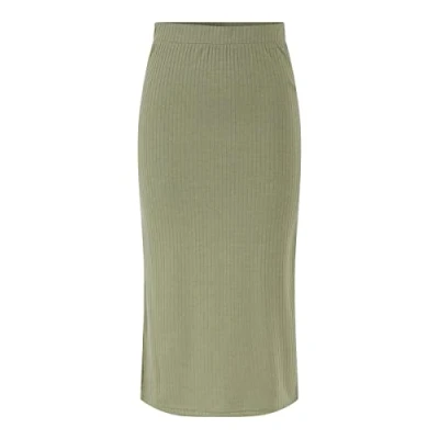 Afbeelding van pieces Midirok PCKYLIE MW MIDI SKIRT NOOS
