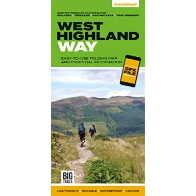 Afbeelding van West Highland Way: Easy to use folding map and essential information, with custom itinerary planning for walkers, trekkers, fastpackers trail runners: 4