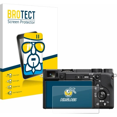 Afbeelding van BROTECT Screenprotector voor Sony Alpha 6400A Folie Beschermfolie Beschermglas transparant