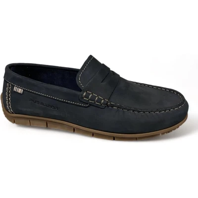 Afbeelding van pius gabor 1060.11.01 Nubuck Navy instappers loafers MT 46