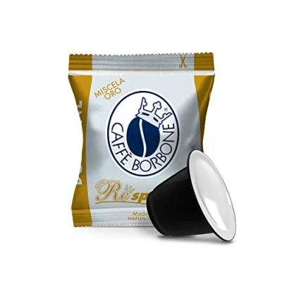 Afbeelding van Caffè Borbone goudmengsel 100 koffiecapsules respresso compatibel met Nespresso