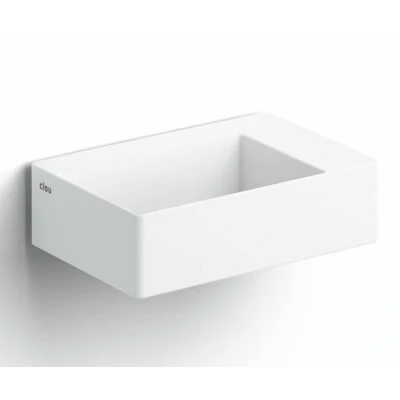 Afbeelding van Clou New Flush 2 fontein keramiek met kraangat en afvoerset wit