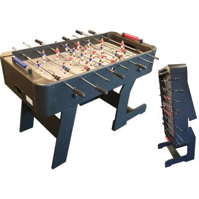 Afbeelding van TopTable Score Fold Up Black Opklapbare Voetbaltafel met 13mm Stangen