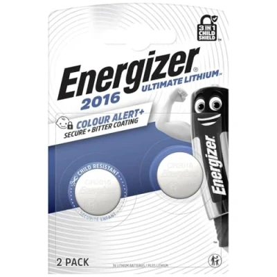 Afbeelding van Energizer Knoopcel CR2016 3 V 2 stuk(s) 90 mAh Lithium E304205800