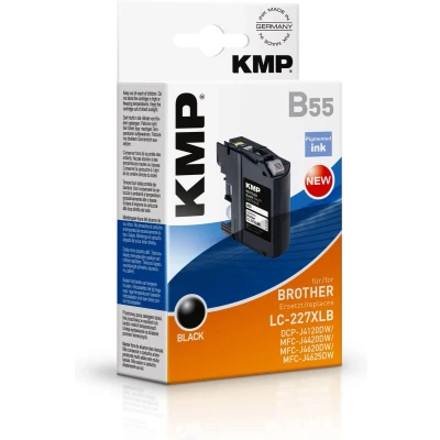 Afbeelding van KMP inktcartridge voor Brother DCP J4120DW / MFC J4420DW, B55, zwart gepigmenteerd