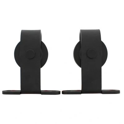 Afbeelding van Intersteel Set van 2 hangrollen Basic Top 14cm mat zwart