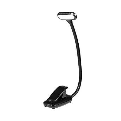 Afbeelding van Infitronic 9 LEDs Oplaadbare Muziek Klassenaar Lamp Piano Leeslamp Boekenlamp Dimbaar 3 Kleurmodi (zwart)