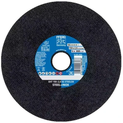 Afbeelding van PFERD EHT 150 2,0 SG STEELOX 61342400 Doorslijpschijf recht mm 25 stuk(s) RVS, Staal