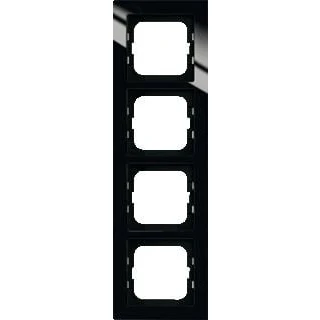 Afbeelding van Abb busch jaeger afdekraam 4 voudig ax zwart 2cka001754a4412