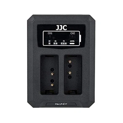 Afbeelding van JJC USB Dual Oplader Acculader voor Canon EOS RP M3 M5 M6II M6 77D 750D 760D 800D 850D 250D 200DII 200D camera&#039;s LP E17 Accu
