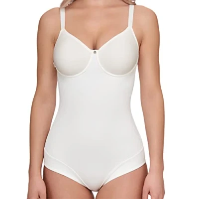 Afbeelding van SUSA body met beugel Catania, shapewear dames van ademend spacer materiaal, zachte bodysuit shaping effect, vormt taille, buik en billen