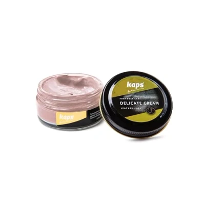 Afbeelding van Kaps Schoencreme schoensmeer verzorgt het leer en geeft glans (124) Roze 50ml