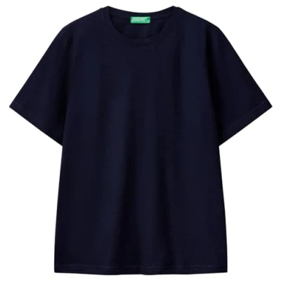 Afbeelding van United Colors of Benetton CREW NECK IN SLUB Tshirt basic, Dames, Maat: XS, Blue