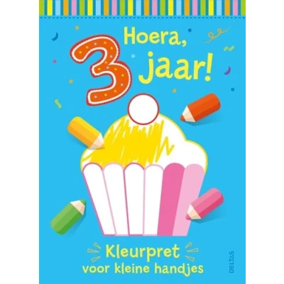 Afbeelding van Hoera, 3 jaar! Kleurpret voor kleine handjes (Paperback)