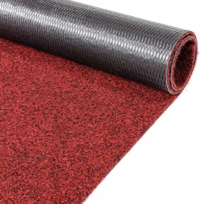 Afbeelding van ANRO Poet Deurmat, vuilvangmat, tapijtloper, schoonloopmat voor binnen en buiten, hal, entree, rood, 100 x cm