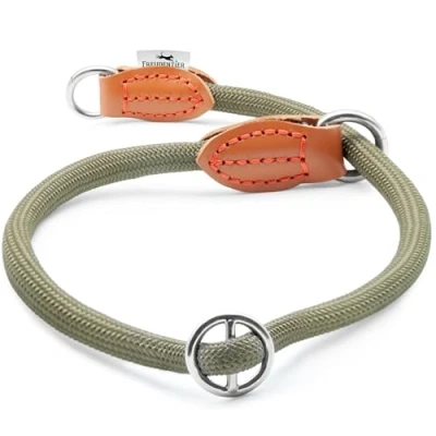 Afbeelding van FREUDENTIER® Zugstop halsband voor honden, retriever halsband, hondenhalsband, trekstop kleine, middelgrote en grote honden (bosgroen, XL)