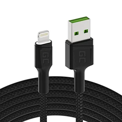 Afbeelding van Kabel Lightning Green Cell KABGC05 Zwart 1,2 m