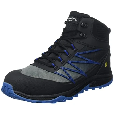 Afbeelding van Skechers Herren Puxal Firmle ESD Composite Safey Toe Shoe BAU Schuhe, Black/Blue, 42.5 EU