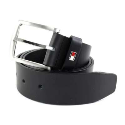 Afbeelding van Tommy Hilfiger New Denton Belt 4.0 Herenriem van leer, blauw (midnight), 105