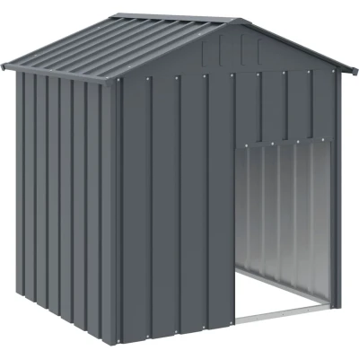 Afbeelding van vidaXL Hondenhok met dak 117x103x123 cm gegalvaniseerd staal antraciet