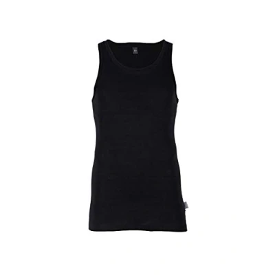 Afbeelding van DILLING Merino heren onderhemd Tank top 100% Bio wol Zwart M