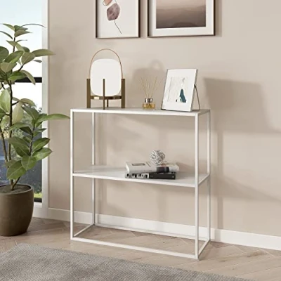 Afbeelding van Console tafel Strömstad sidetable 80x79,5x26 cm wit