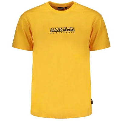 Afbeelding van Napapijri BOX Whisper Tshirt print, Heren, Maat: XXL, Yellow kumquat
