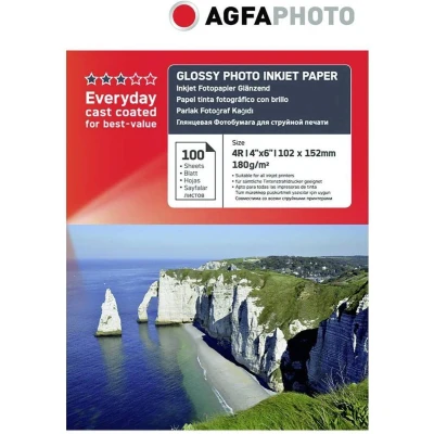 Afbeelding van AgfaPhoto Everyday Photo Inkjet Paper glossy 180g 10x15 100 vel