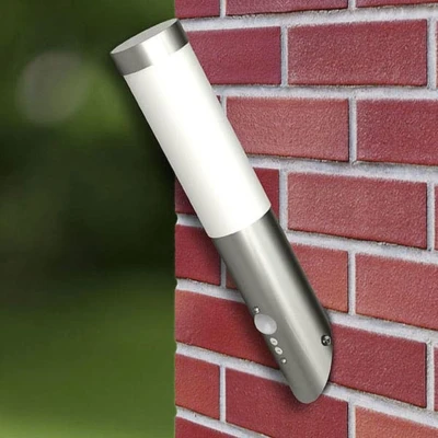 Afbeelding van vidaXL Buitenlamp RVS Enego met sensor