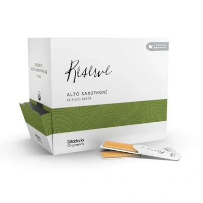 Afbeelding van D&#039;Addario Organic Reserve Altsaxofoonriet, sterkte 3.0+, individueel verzegeld, 25 stuks