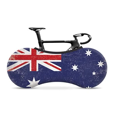 Afbeelding van Velo Sock Inpandige fietsenstalling, standaardontwerp „Ustralia, ideaal voor 26&quot; 29&quot; fietsen, 3D stretch, machinewasbaar
