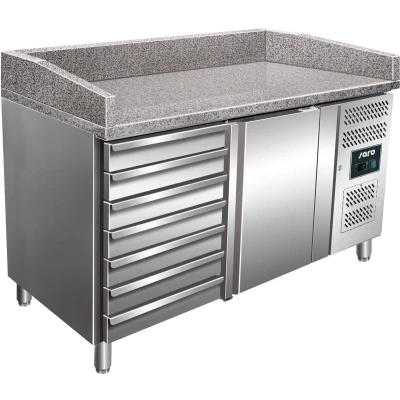 Afbeelding van Pizzawerkbank met opzetkoelvitrine PZ1610 TN (H)103/109x(B)151,5x(D)80