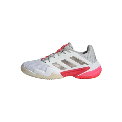 Afbeelding van adidas Performance Barricade 13 Tennisschoenen voor alle ondergronden cloud white champagne met. lucid red, Dames, Maat: 37 1/3 Textiel/ synthetisch