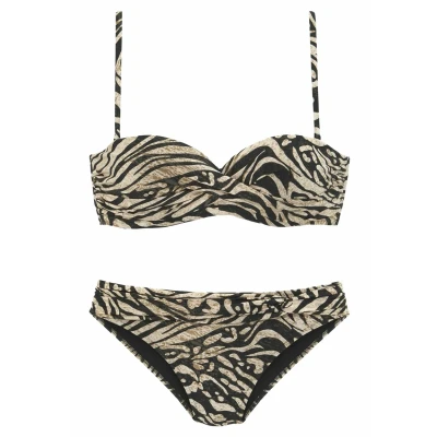 Afbeelding van Bruno Banani SET Bikini, Dames, Maat: 34xC, Braun bedruckt