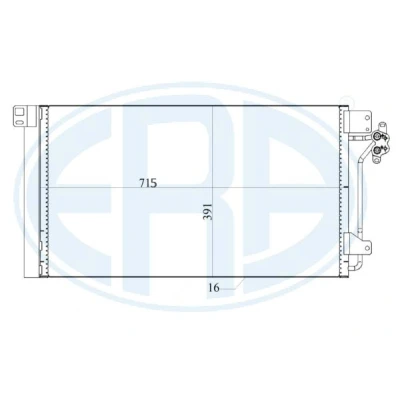 Afbeelding van ERA 667180 Condensor Airco Met droger VOLKSWAGEN: Transporter 5, 5 Bus