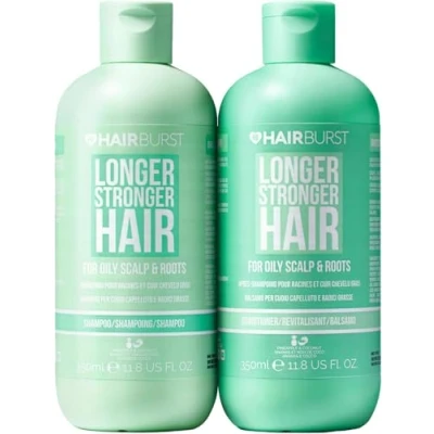 Afbeelding van Voordeelset Shampoo en Conditioner voor Vet Haar Haarverzorgingsroutine Vrouwen Parabeen, Siliconen &amp; SLS vrij Zink, Ananas Extract Tarwe eiwit (2x 350ml)