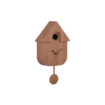 Afbeelding van Karlsson Koekoeksklok Modern Cuckoo Donker Hout Print 41x21,5x8,5cm