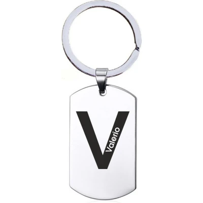 Afbeelding van Naamkado Valerio RVS Sleutelhanger