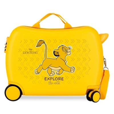 Afbeelding van Joumma Disney de leeuwenkoffer, Geel, 33 x 50 20 cm, stijf, 2 kg, l, handbagage, Eén maat, kinderkoffer