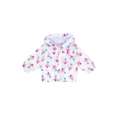 Afbeelding van Chicco Jas met ritssluiting en capuchon voor meisjes, Wit, 6 mesi