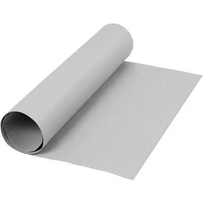 Afbeelding van Creotime Leerpapier Grijs 1 M