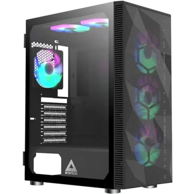 Afbeelding van Montech X3 Mesh Midi Tower RGB Tempered Glass Zwart