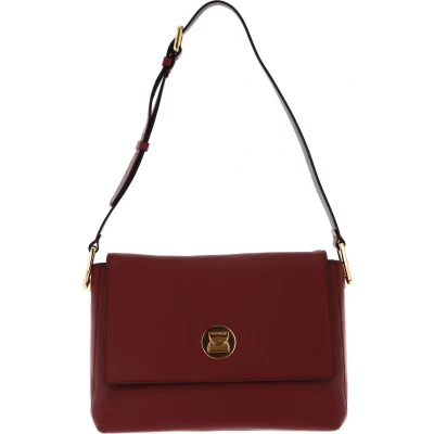 Afbeelding van COCCINELLE Leren Schoudertas Liya Shoulderbag Acero / Carruba Bruine