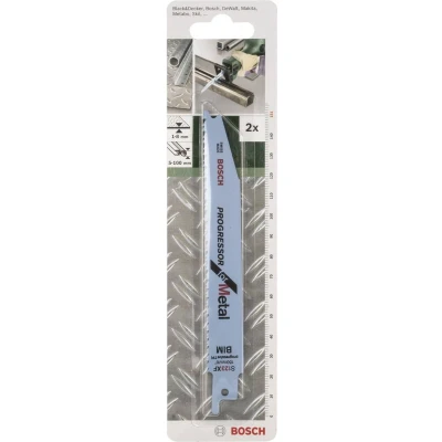 Afbeelding van Bosch Accessories 2609256710 Reciprozaagblad bimetaal, S 123 XF Progressor for Metal Zaagbladlengte 151 mm 2 stuk(s)