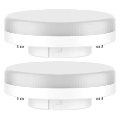 Afbeelding van ledscom.de 2 stuks GX53 LED lamp, warm wit (2700 K), 6,2 W, 509lm, 97, mat