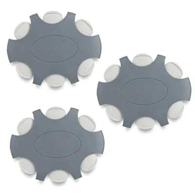 Afbeelding van JB White 18 stuks ProWax cerumenfilters voor hoorapparaten geschikt Oticon en Bernafon luidsprekers, 3 x dispenserschijf met 6 gereedschappen filters, grijs